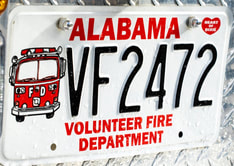 Volunteer Fire Department Car Tag